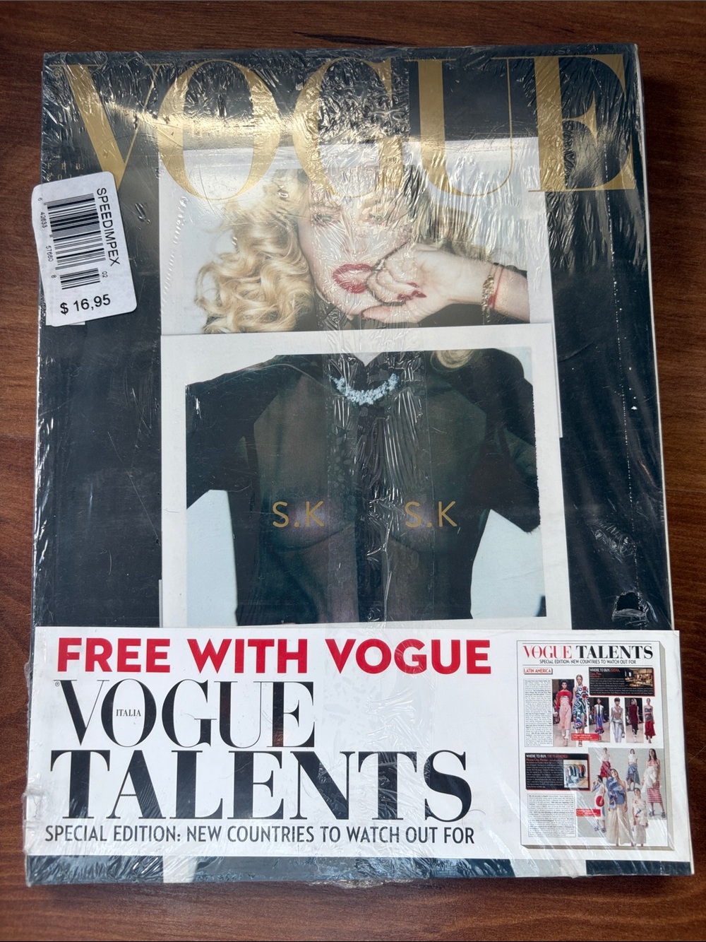 Vogue Magazine Special Edition with 'Vogue Madonna — Black & White Cover